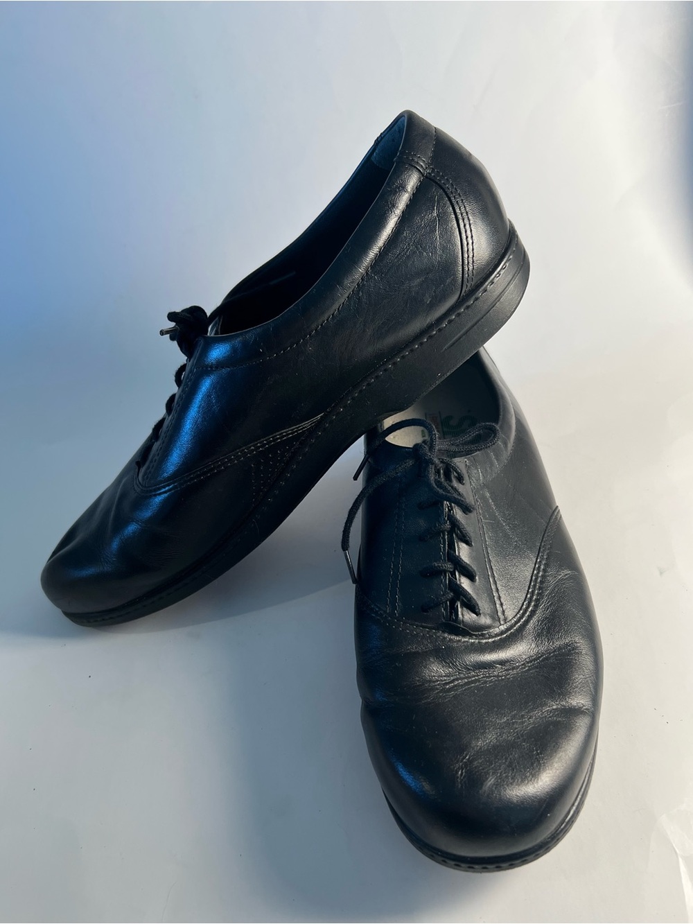 SAS Women’s Tripad Comfort Black Leather Lace-Up Shoes Size 10